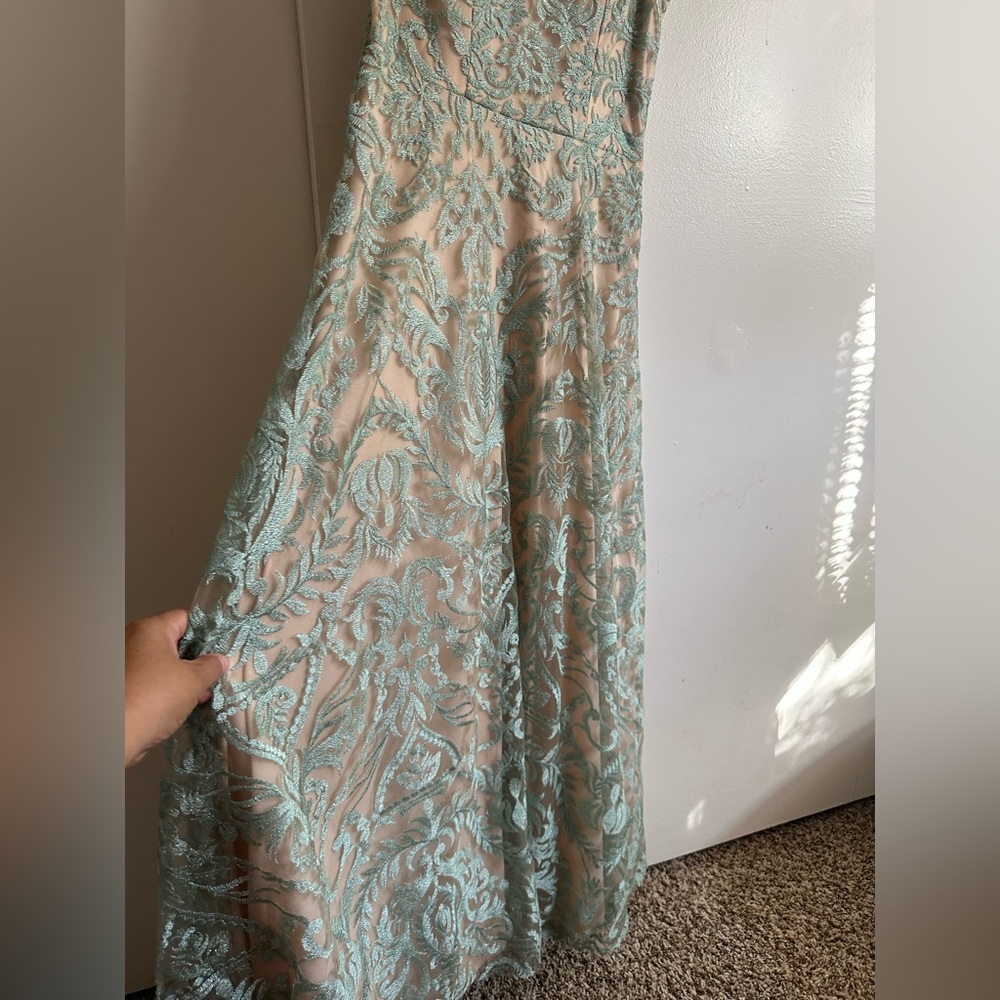 Speechless Mint Green Lace Maxi Dress - Picture 4 of 12